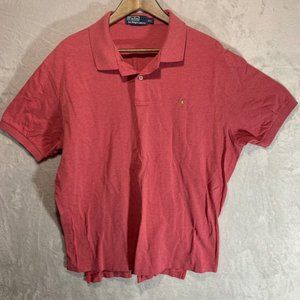 Polo by Ralph Lauren Pima Cotton Collared Polo Shirt Mens 2XL Red
